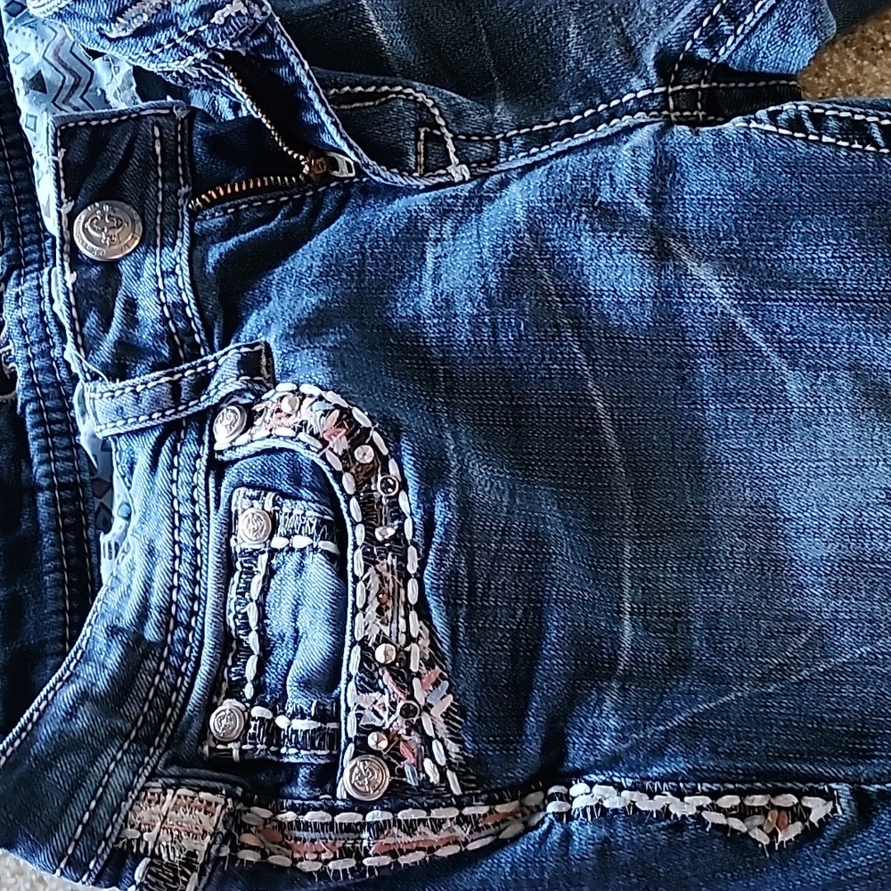 Grace In LA Skinny Ankle Jeans, Size  27 - Picture 13 of 14